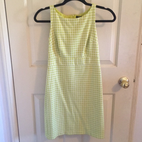 Ann Taylor Lime Green Shift Dress - Picture 2 of 14